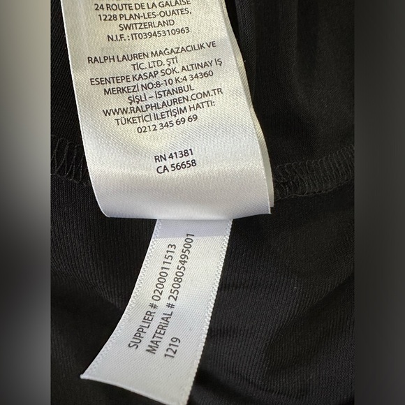 Ralph Lauren black Size 16 high low covering, white lining front to back - Picture 10 of 10